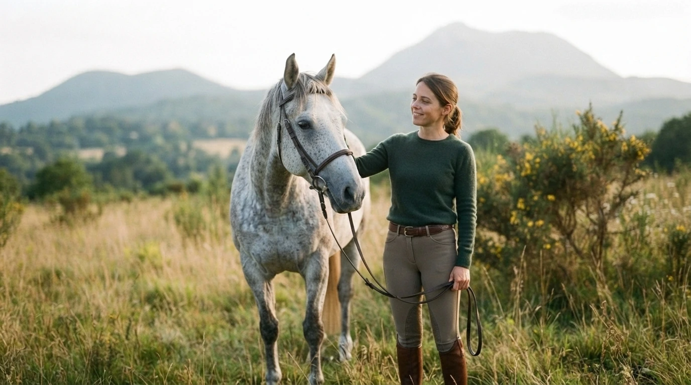 Cours d'équitation à Gelles, Puy-de-Dôme